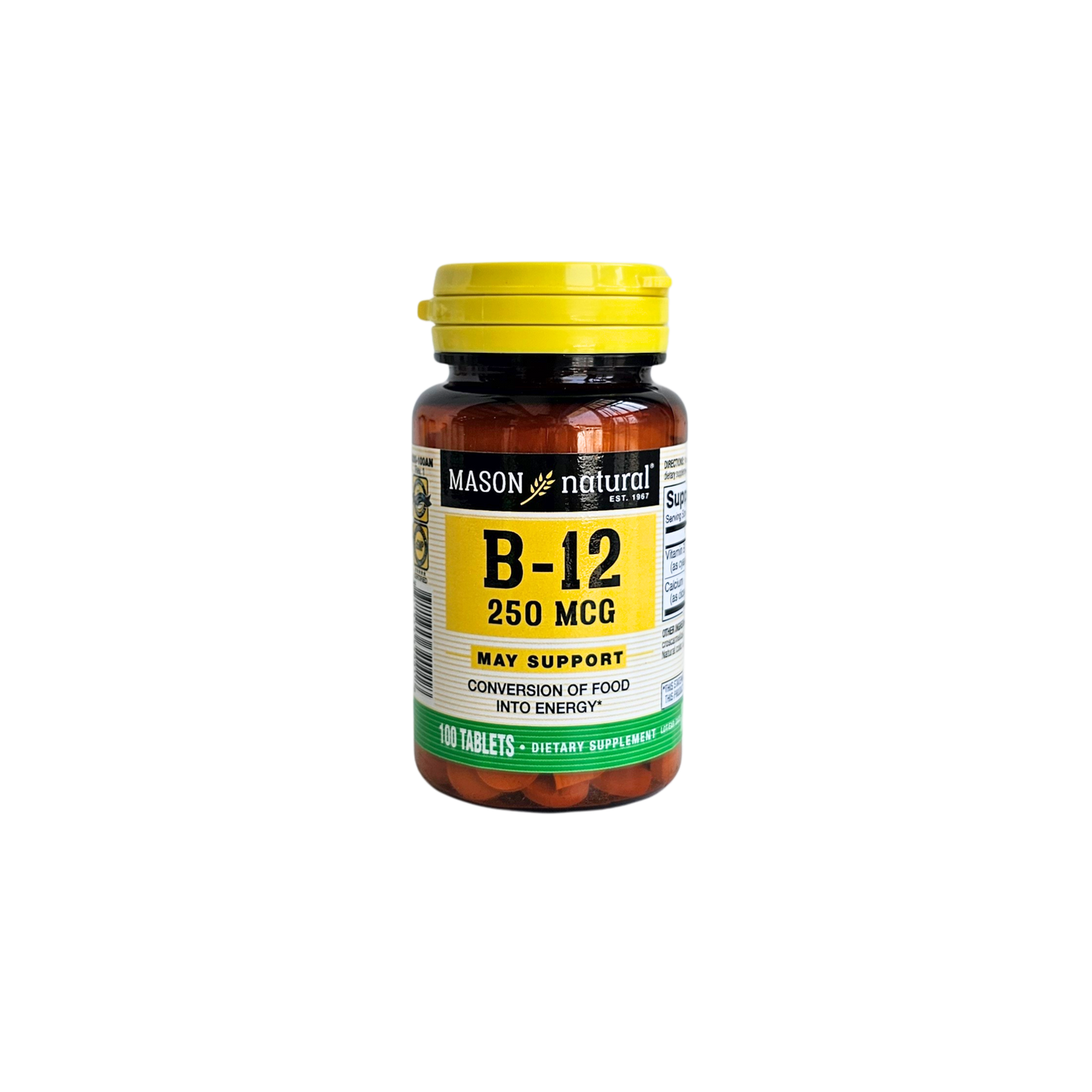 Vitamina B-12 250 mcg 100tab Mason natural
