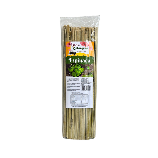 Tallarin con espinaca 450gr Bella abanquina