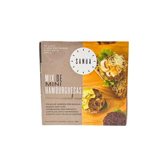 Mix de mini hamburguesas 500g Sanua