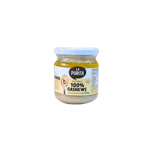 Mantequilla 100% cashews 170gr La Purita