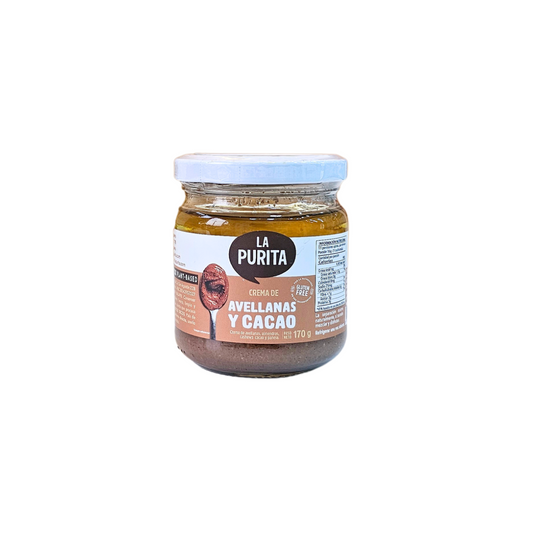 Mantequilla avellana y cacao 170gr La Purita
