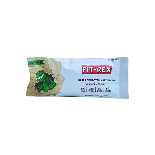 Barra de proteina vainilla vegano Fit rex