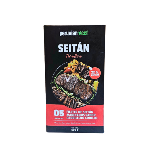 Seitán con sabor parrillero 5und Peruvian veef