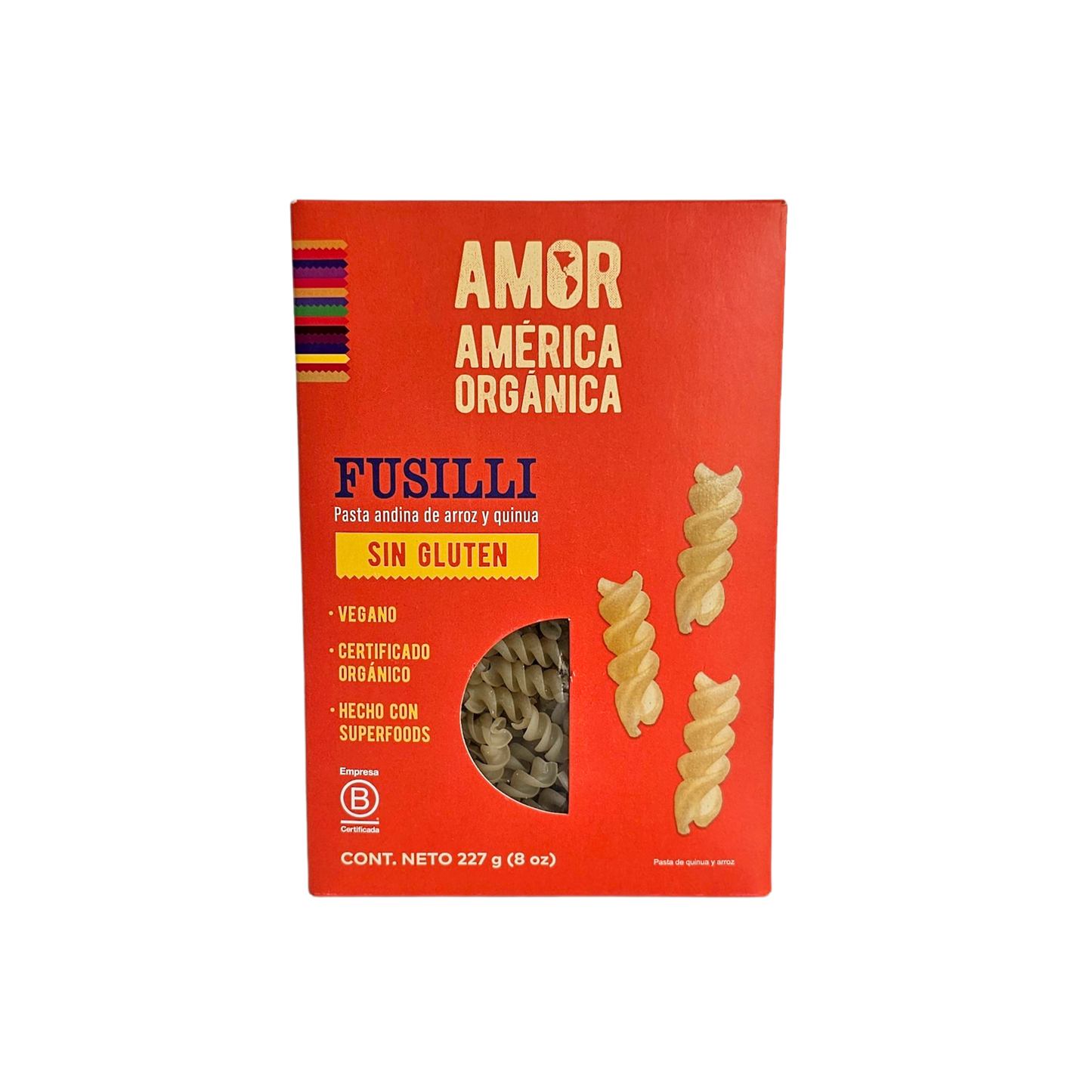 Pasta andina fusilli 227gr America organica
