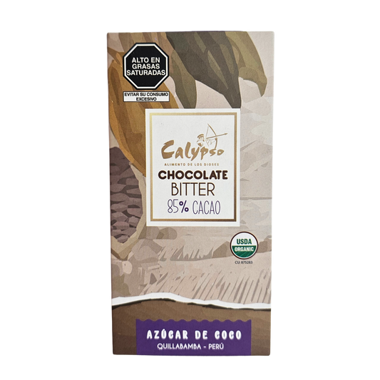 Chocolate bitter 85% cacao 50g Calypso