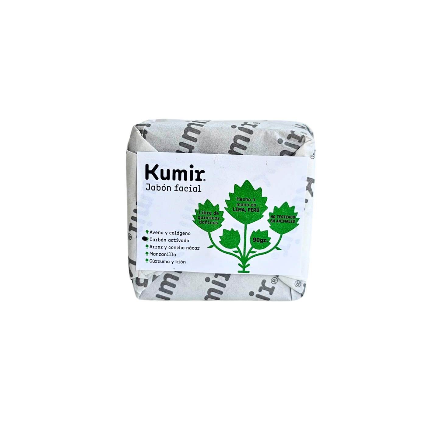 Jabon facial carbon activado Kumir