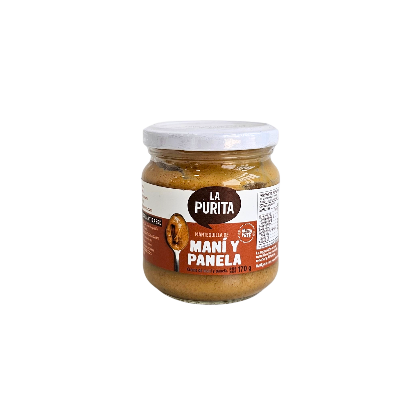 Mantequilla de maní y panela 170g La Purita
