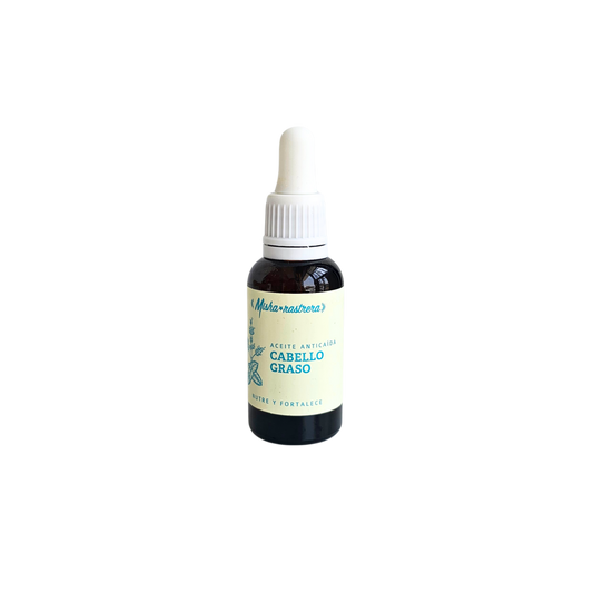 Aceite anticaida cabello graso 30ml Misha rastrera