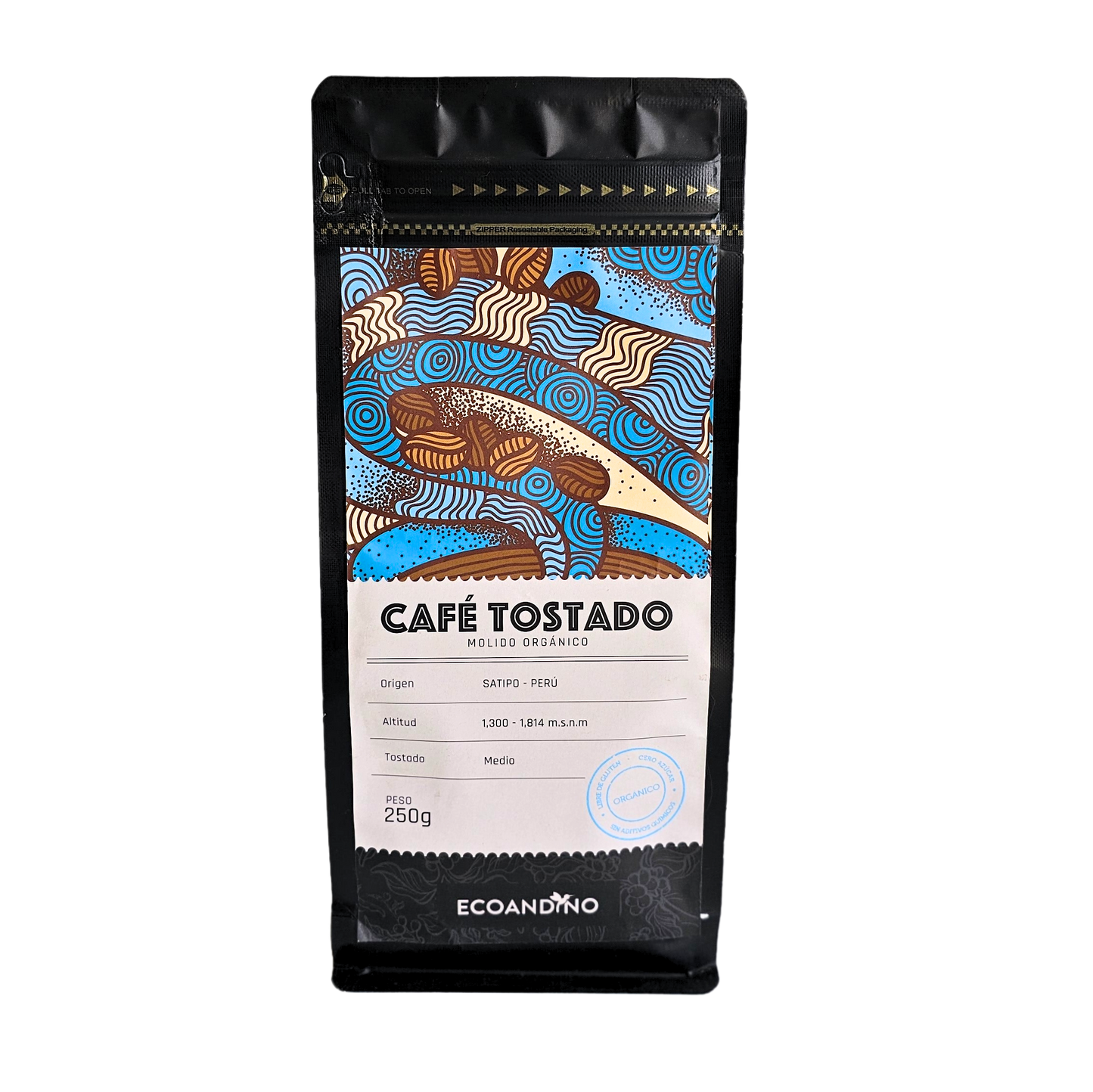 Café tostado 250g Ecoandino