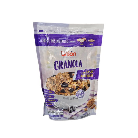 Granola con pasas y almendras 250g Unión
