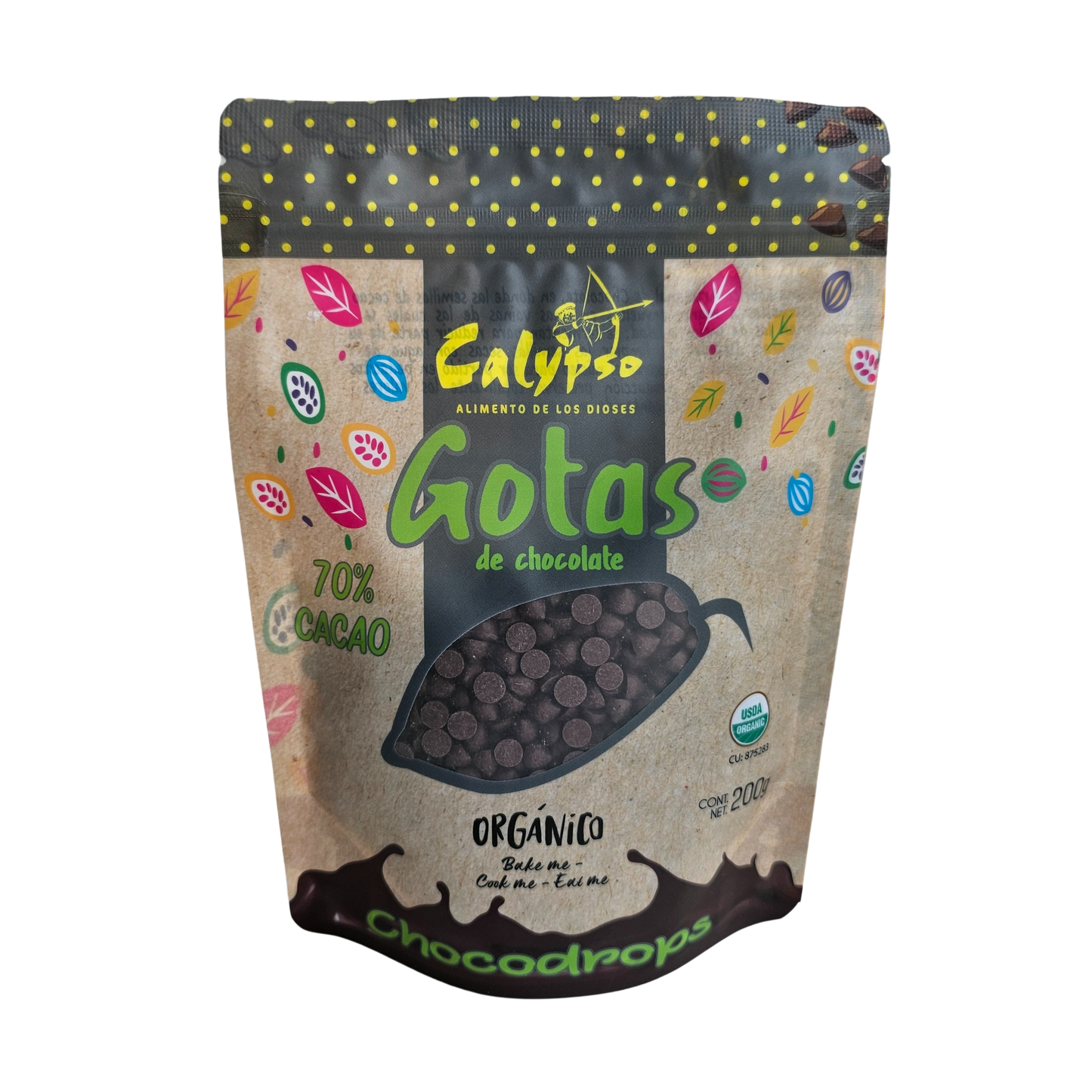 Gotas 70% cacao 200g Calypso
