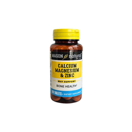 Calcio magnesio y zinc 100tab Mason natural