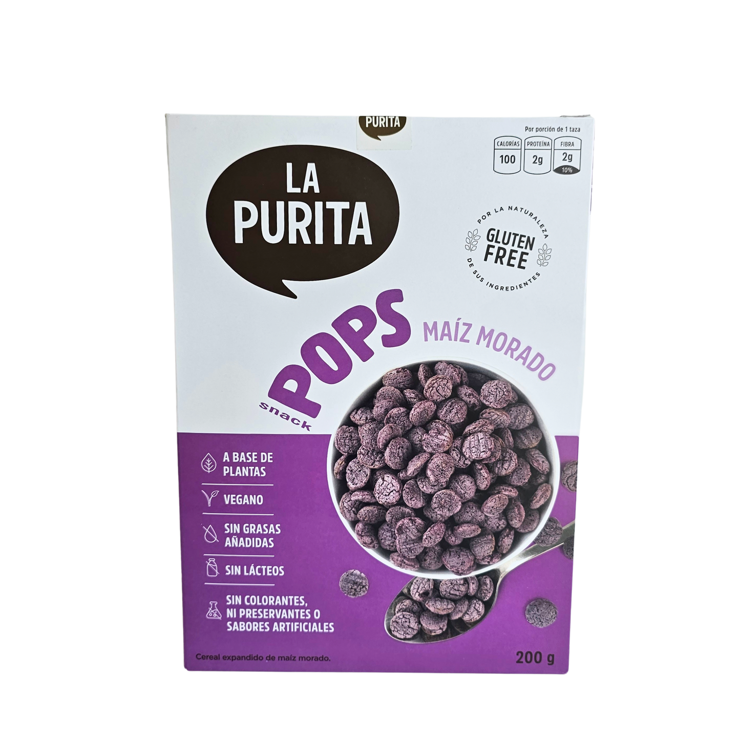 Pops maiz morado 200g La Purita