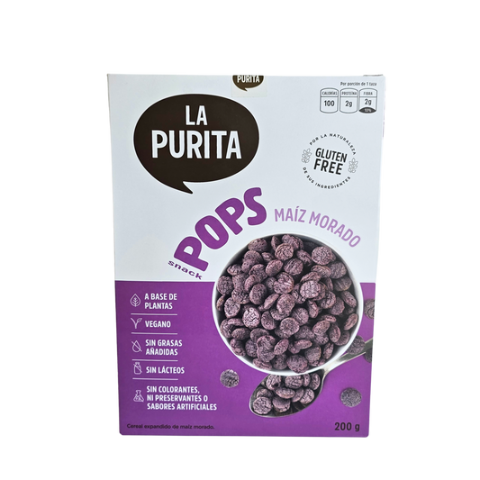 Pops maiz morado 200g La Purita