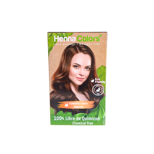 Tinte castaño claro natural 100% Henna colors