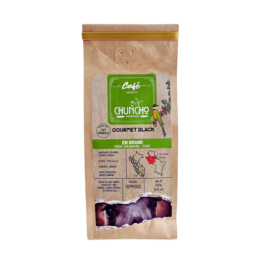 Café gourmet black en grano 250g Calypso