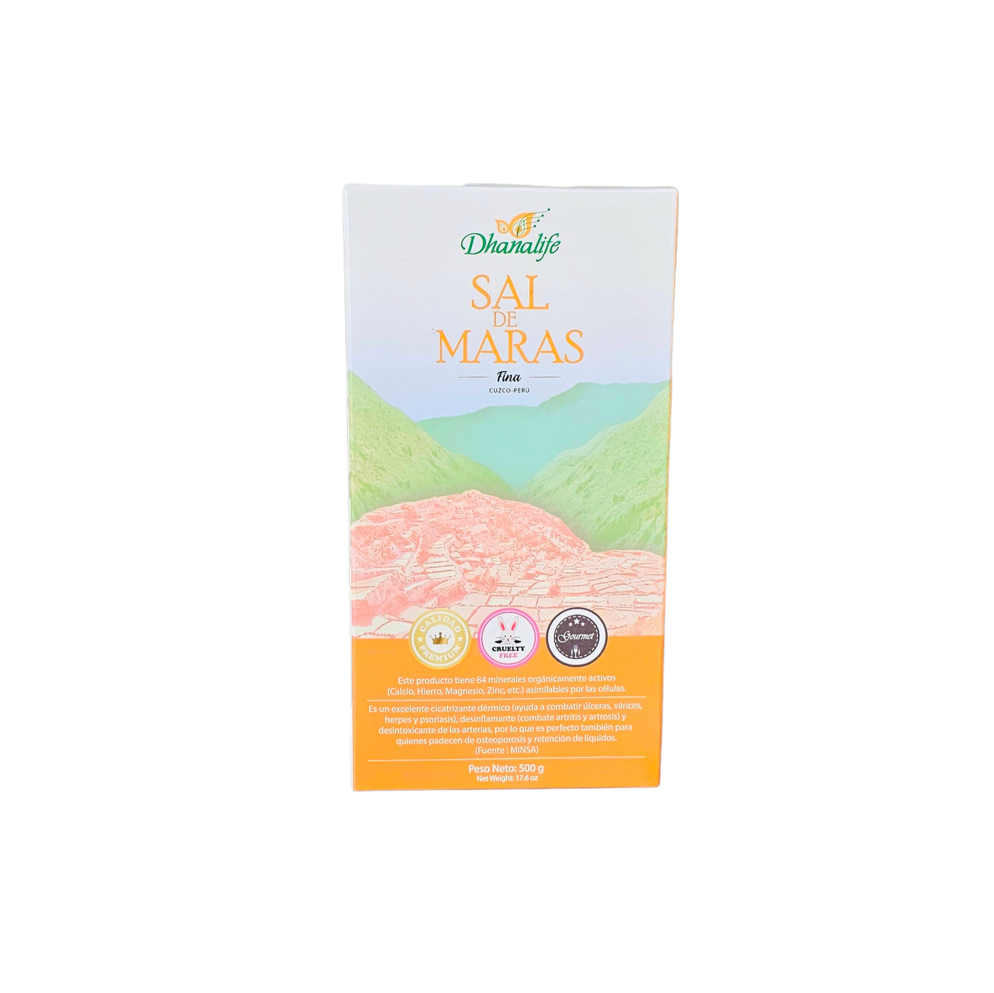 Sal de maras fina 500g Dhanalife