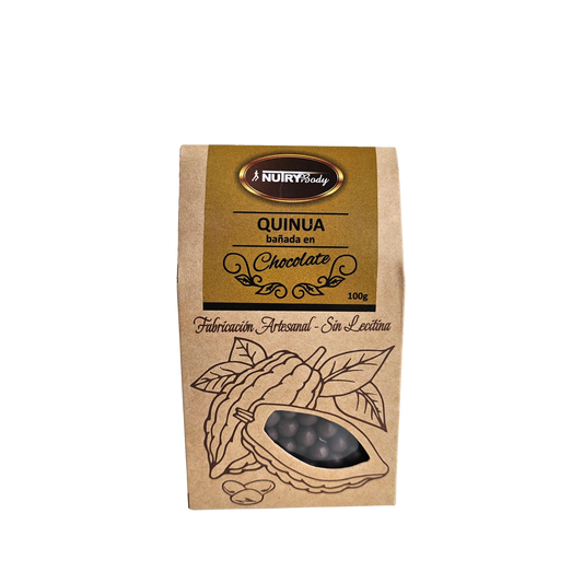 Quinua bañada en chocolate 100g Nutry Body