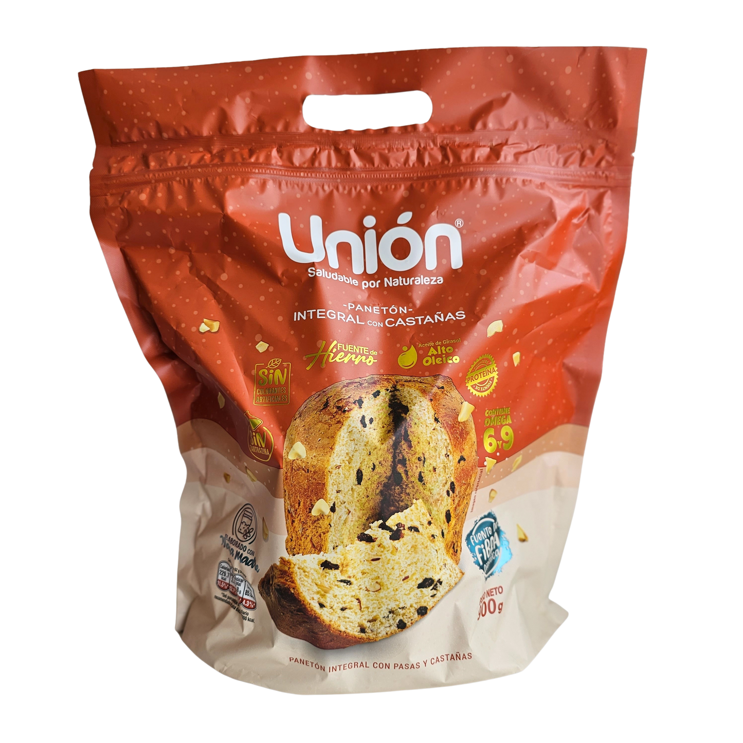 Panetón integral 900g Unión