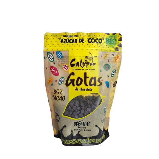 Gotas 85% c/ azucar de coco 200g Calypso