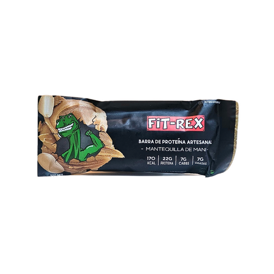 Barra de proteina mantequilla de mani Fit rex