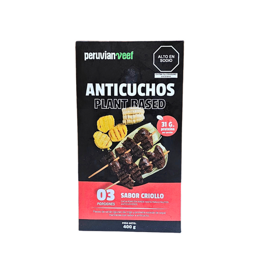 Anticuchos plant based 400gr Peruvian veef