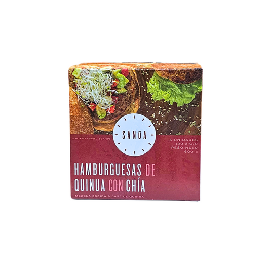 Hamburguesas de quinua con chia 5und Sanua