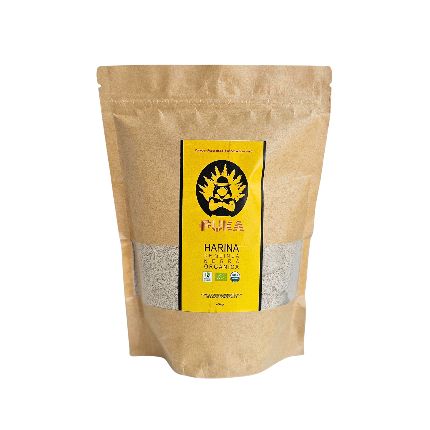 Harina de quinua negra organica 400gr Puka