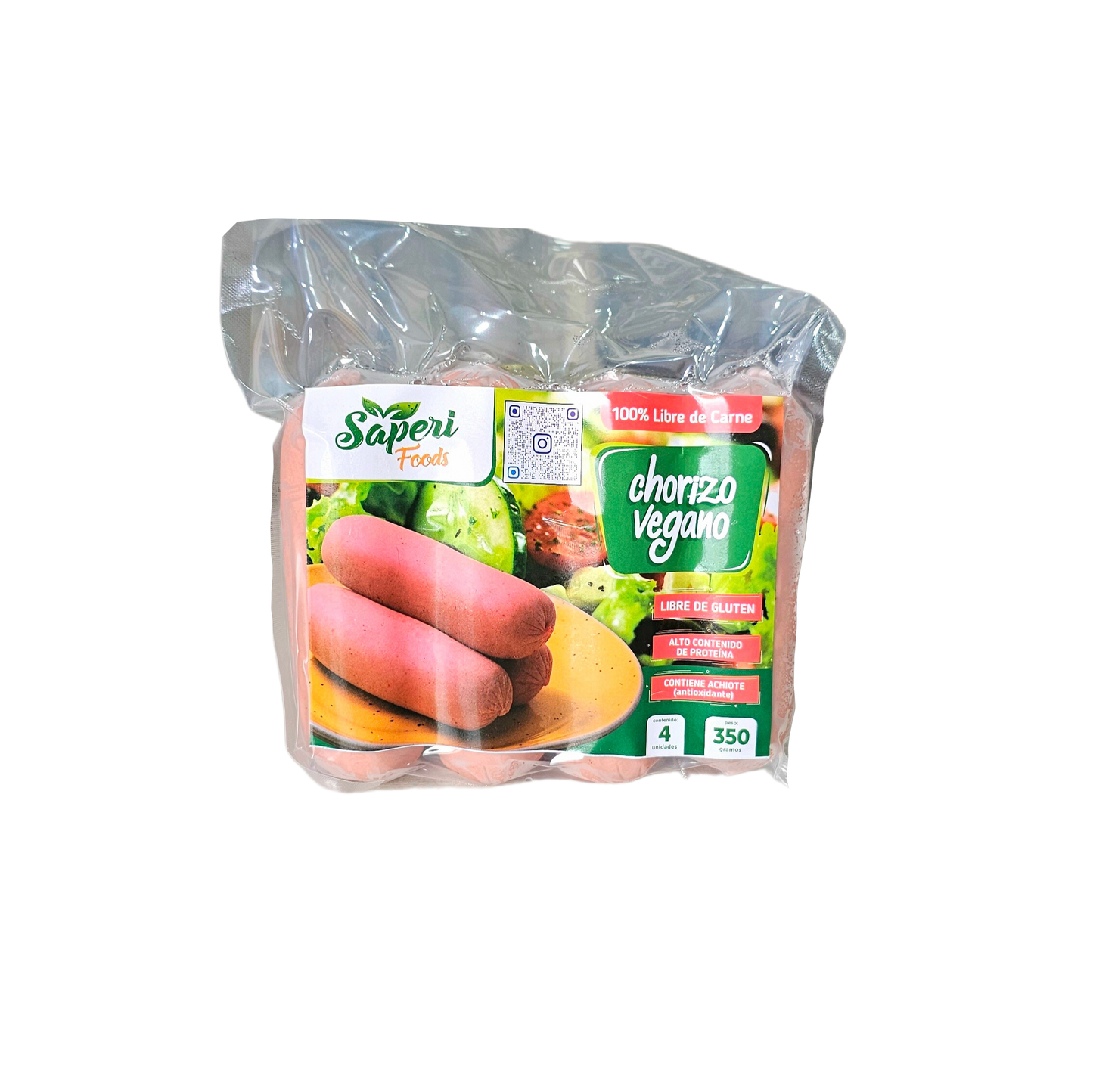 Chorizo vegano 4 und Saperi Foods