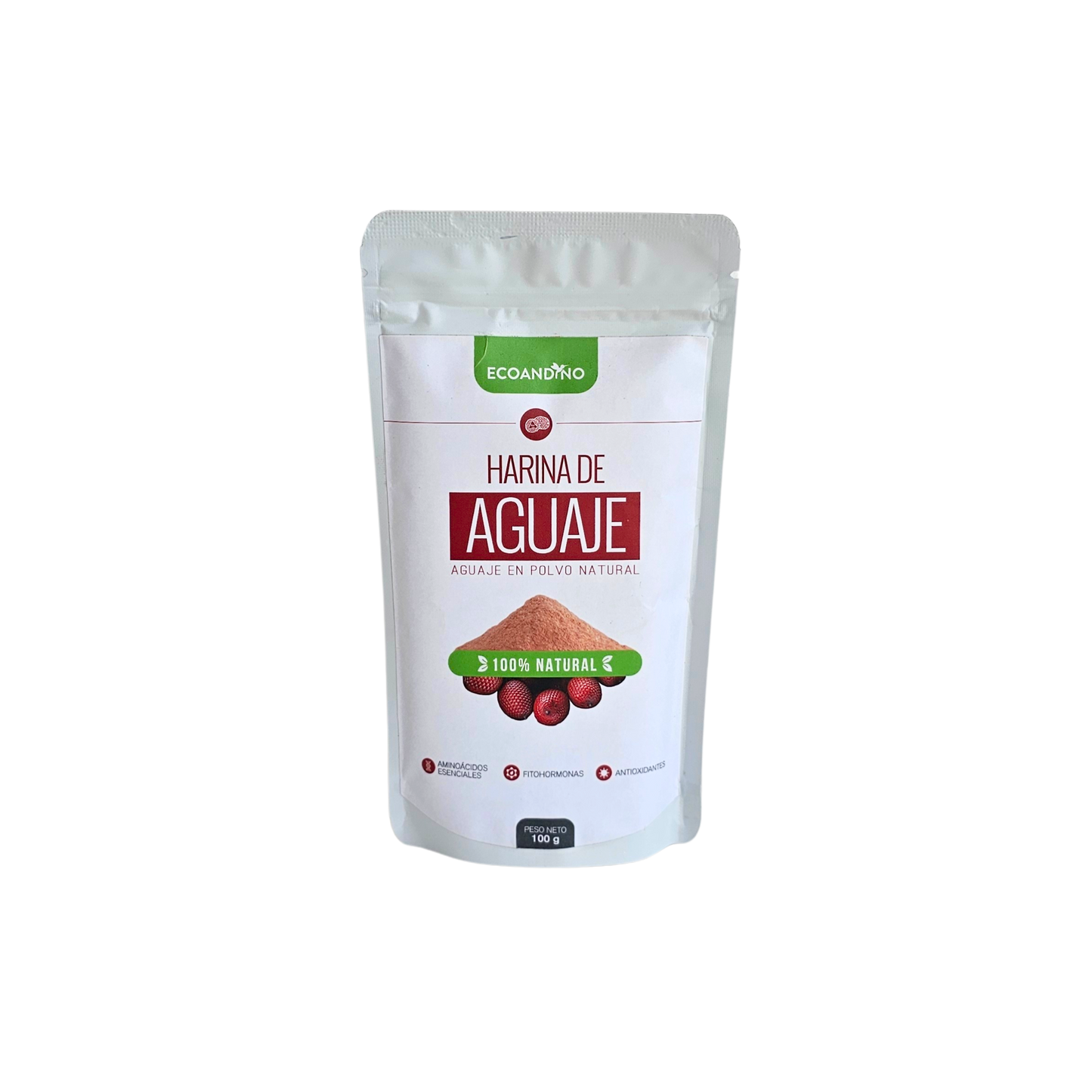 Harina de aguaje 100gr Ecoandino
