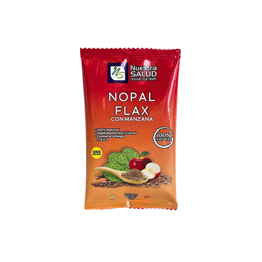 Nopal flax con manzana 10gr Nuestra salud