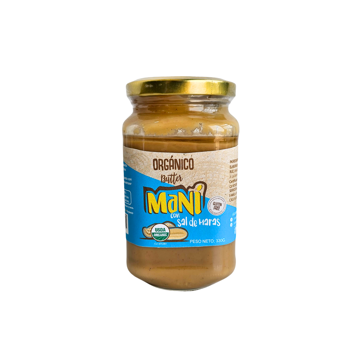 Mantequilla de maní con sal de maras 330g Chuncho