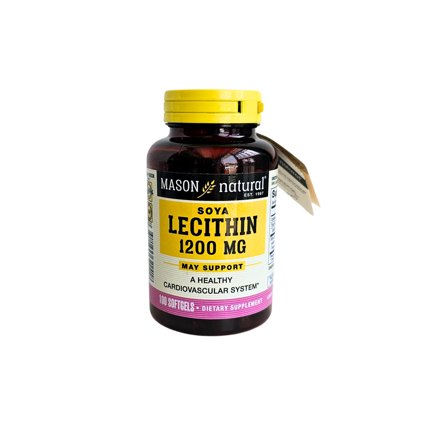 Lecitina de soya 1200mg 100softg Mason natural