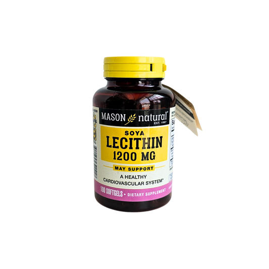 Lecitina de soya 1200mg 100softg Mason natural