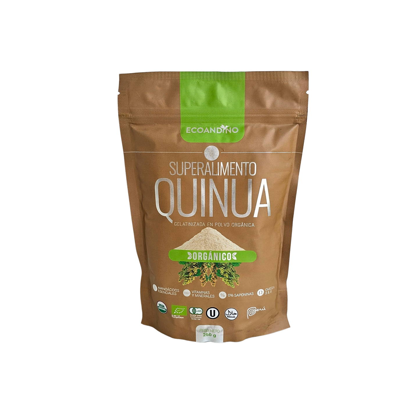 Quinua en polvo gelatinizada 250gr Ecoandino