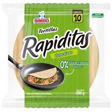 TORTILLAS CERO CERO 10UND RAPIDITAS BIMBO