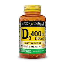 VITAMINA D3 400 IU 100 SOFTGELS MASON