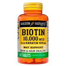 BIOTINA 10000 MCG PLUS 60 TAB MASON