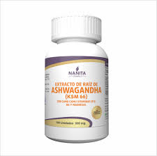 CAPSULAS EXTRACTO DE RAIZ ASHWAGANDGA KSM66 NANITA
