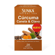 INFUSION CURCUMA CANELA Y CLAVO 20 SOB. SUNKA