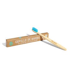 CEPILLO DE DIENTES DE BAMBU COLOR LIGHT BLUE KUMIR