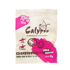 CHOCOCRANBERRY 70% CACAO 0 AZUCAR 21G CALYPSO