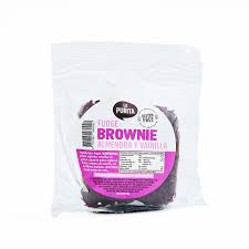 FUDGE BROWNIE ALMENDRA Y VAINILLA 80 G LA PURITA