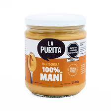 MANTEQUILLA DE MANI 100% 410GR LA PURITA