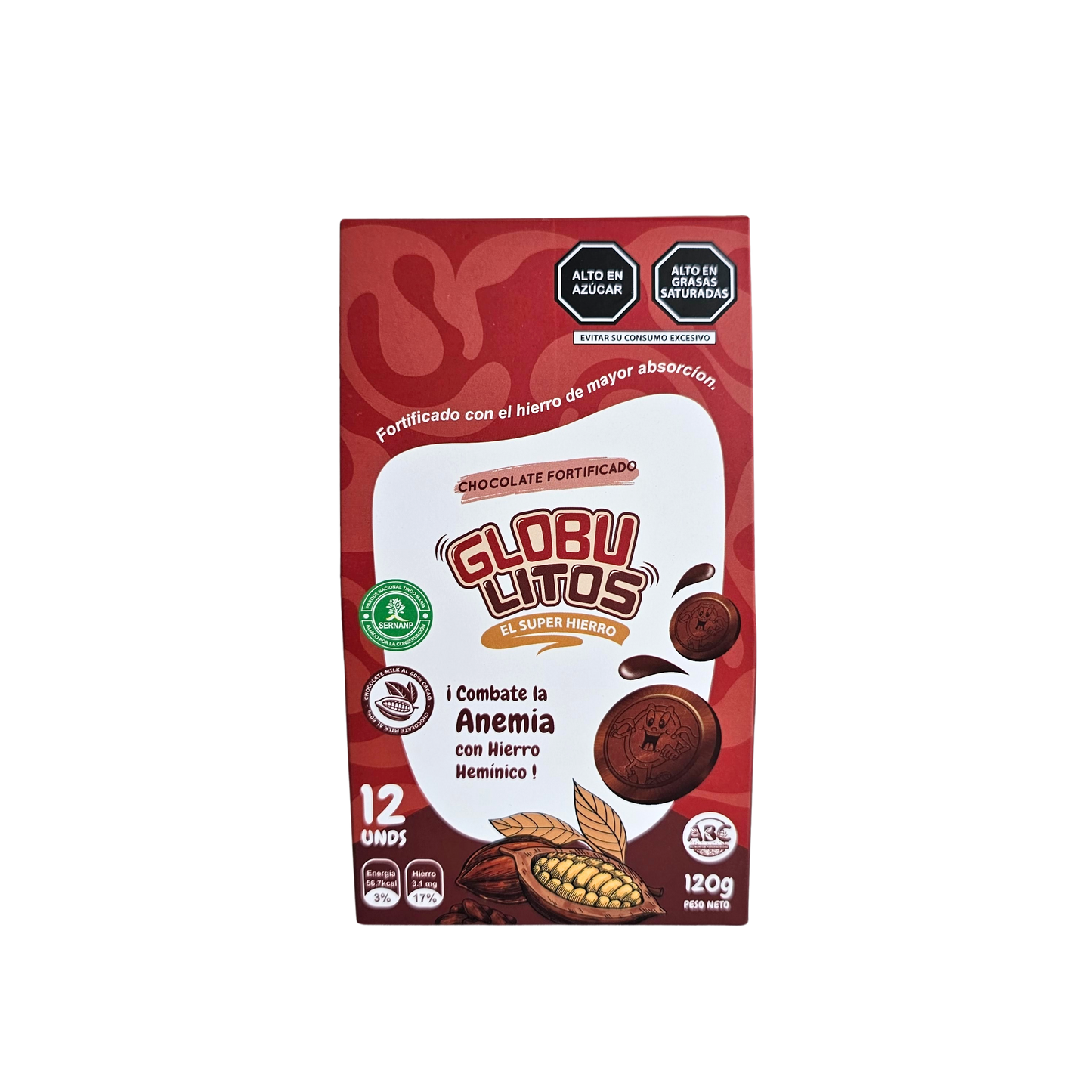 Chocolate fortificado 12 und Globulitos