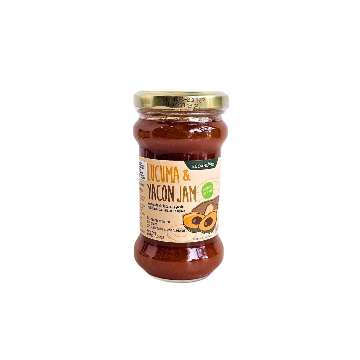 Mermelada de lucuma y yacón 240g Ecoandino
