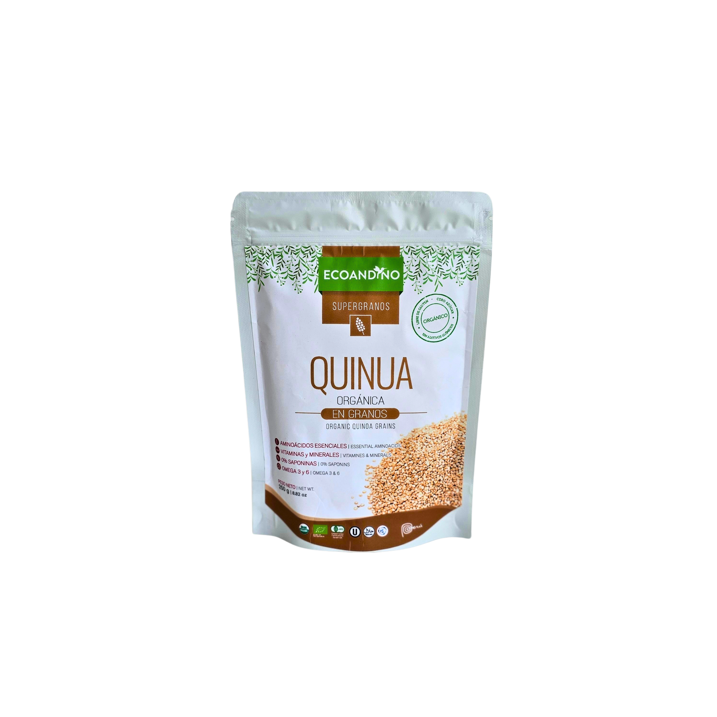 Quinua organica en grano 250gr Ecoandino