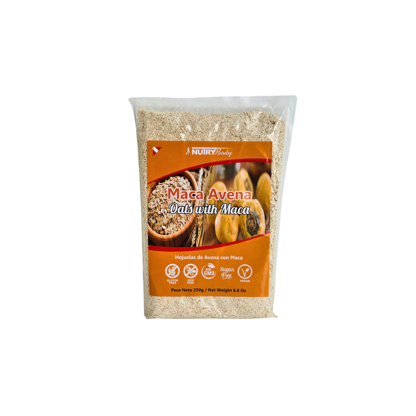 Hojuelas de maca y avena 250gr Nutry body