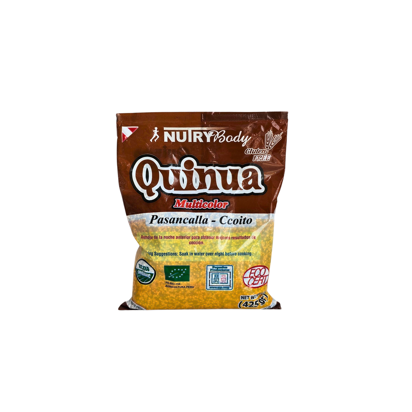Granos de quinua multicolor 425gr Nutry body