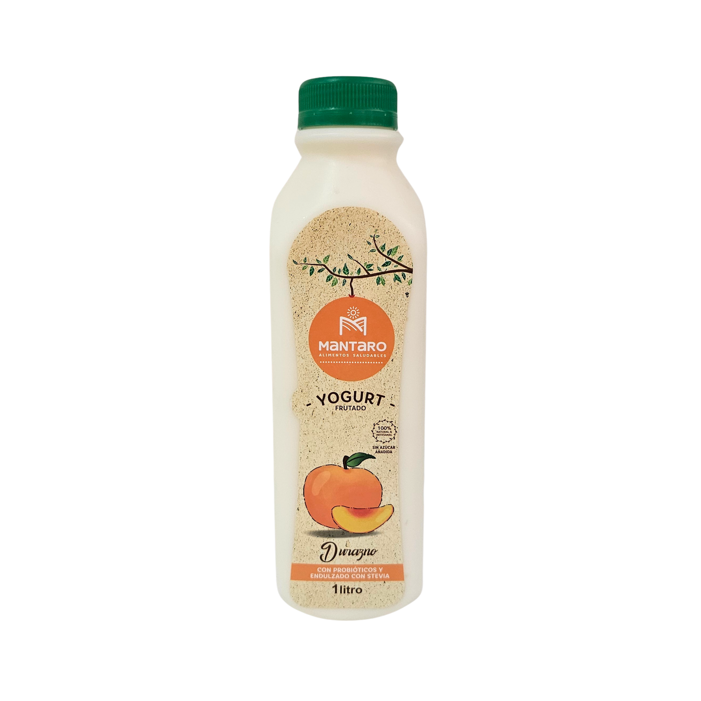 Yogurt frutado durazno 1L Mantaro